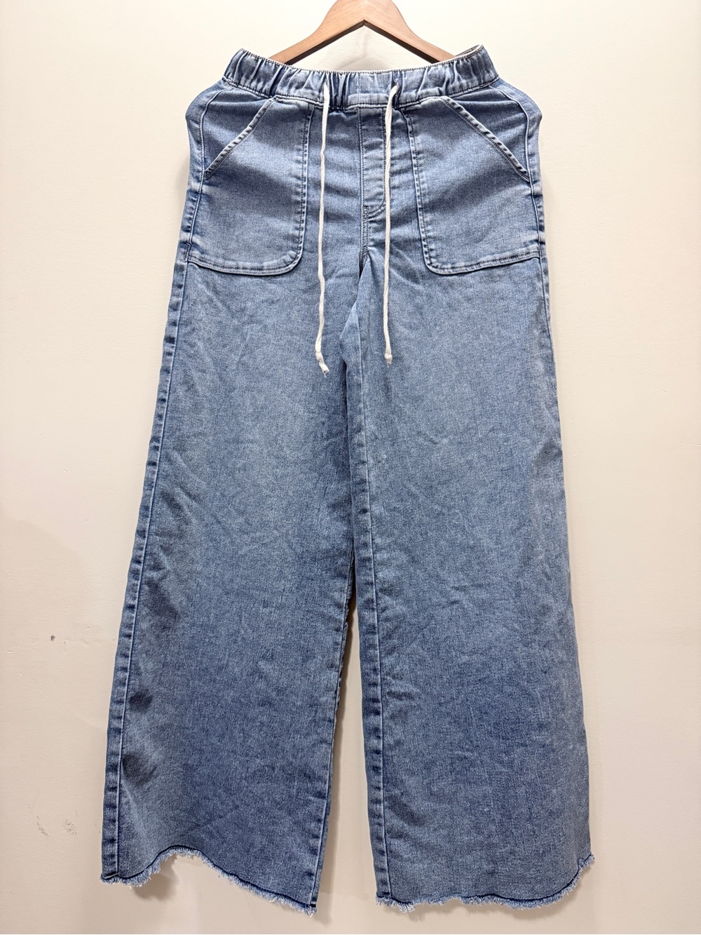Rewash Relax Wide-Leg Drawstring Jeans Size S / L42/ I31/ R10.5